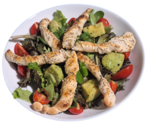 Салата спанак и гризини